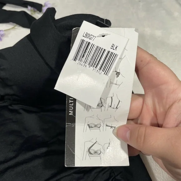 NWT La Blanca [ 4 ] Island Goddess Convertible Tankini Top‎ in Black - Picture 6 of 10